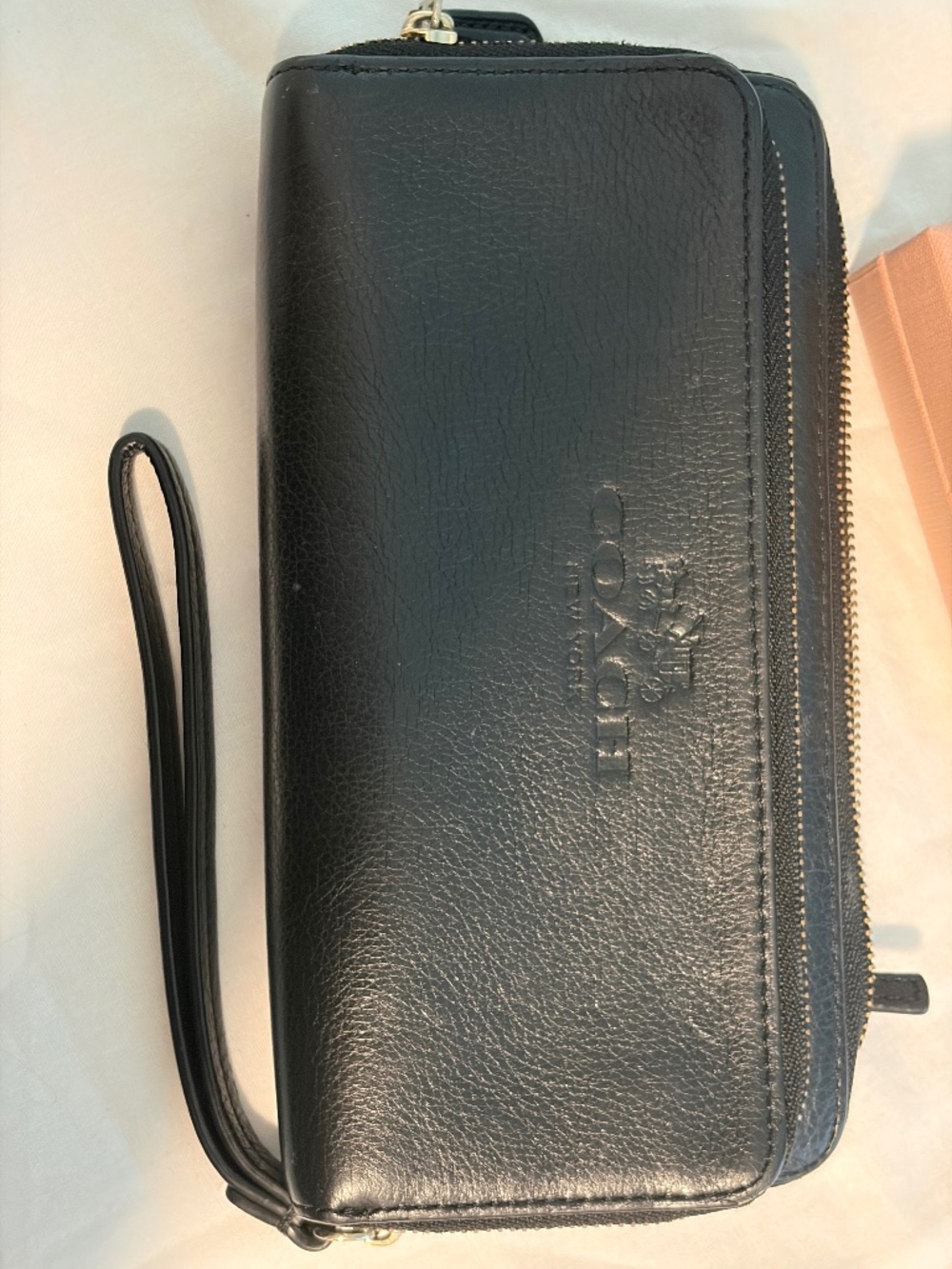 Black Coach Wristlet Wallet